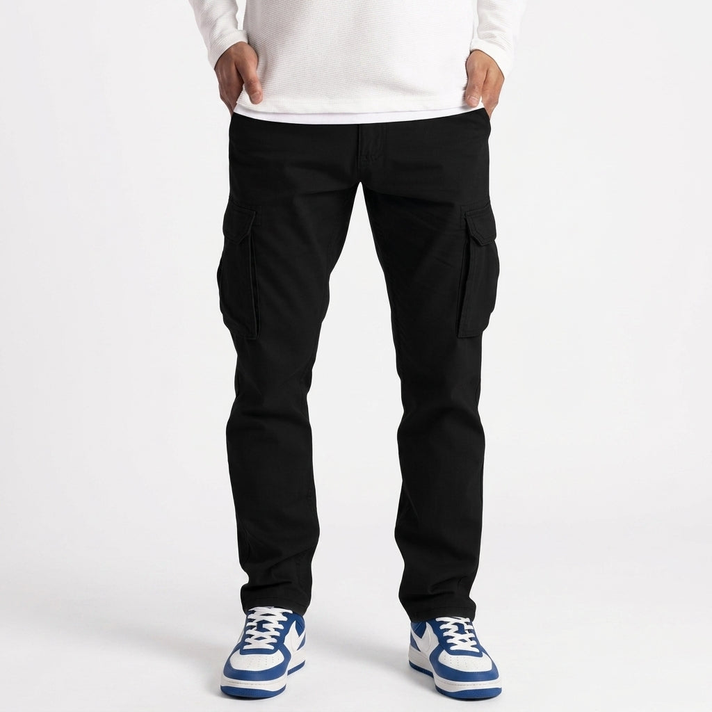Men's Lightweight Cargo Trousers – Tapered Utility Design