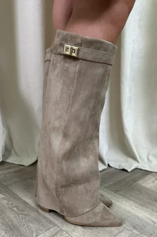 Women's High Heeled Over-the-Knee Boots – Statement Fall Style
