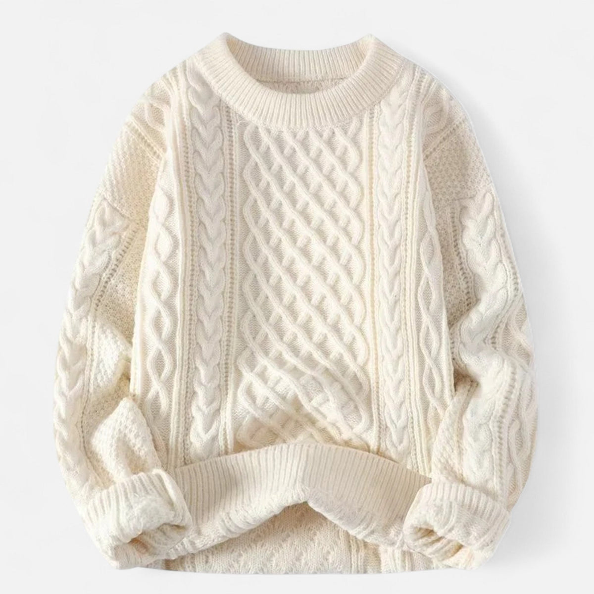 Men's Classic Wool Jumper – Timeless Crew Neck Knit