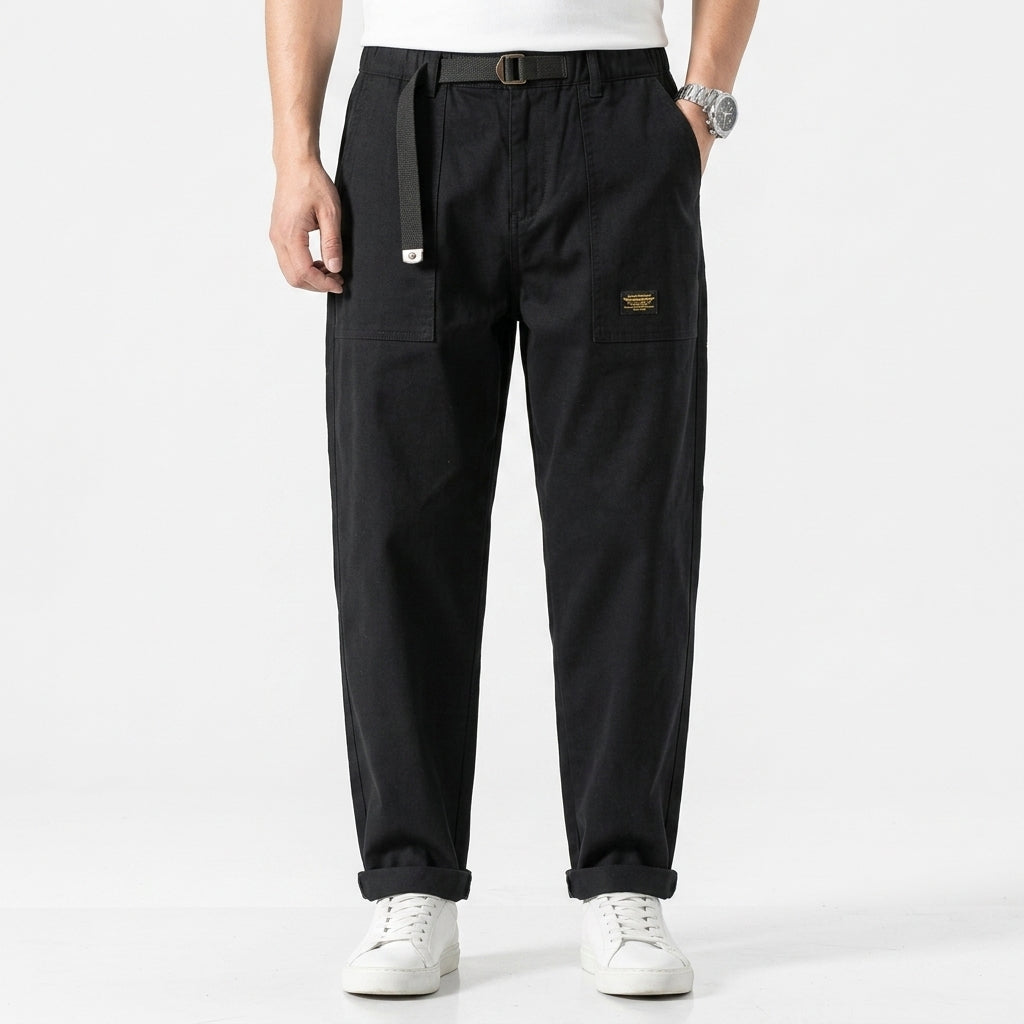 Men's Rugged Cargo Trousers with Pocket Panels