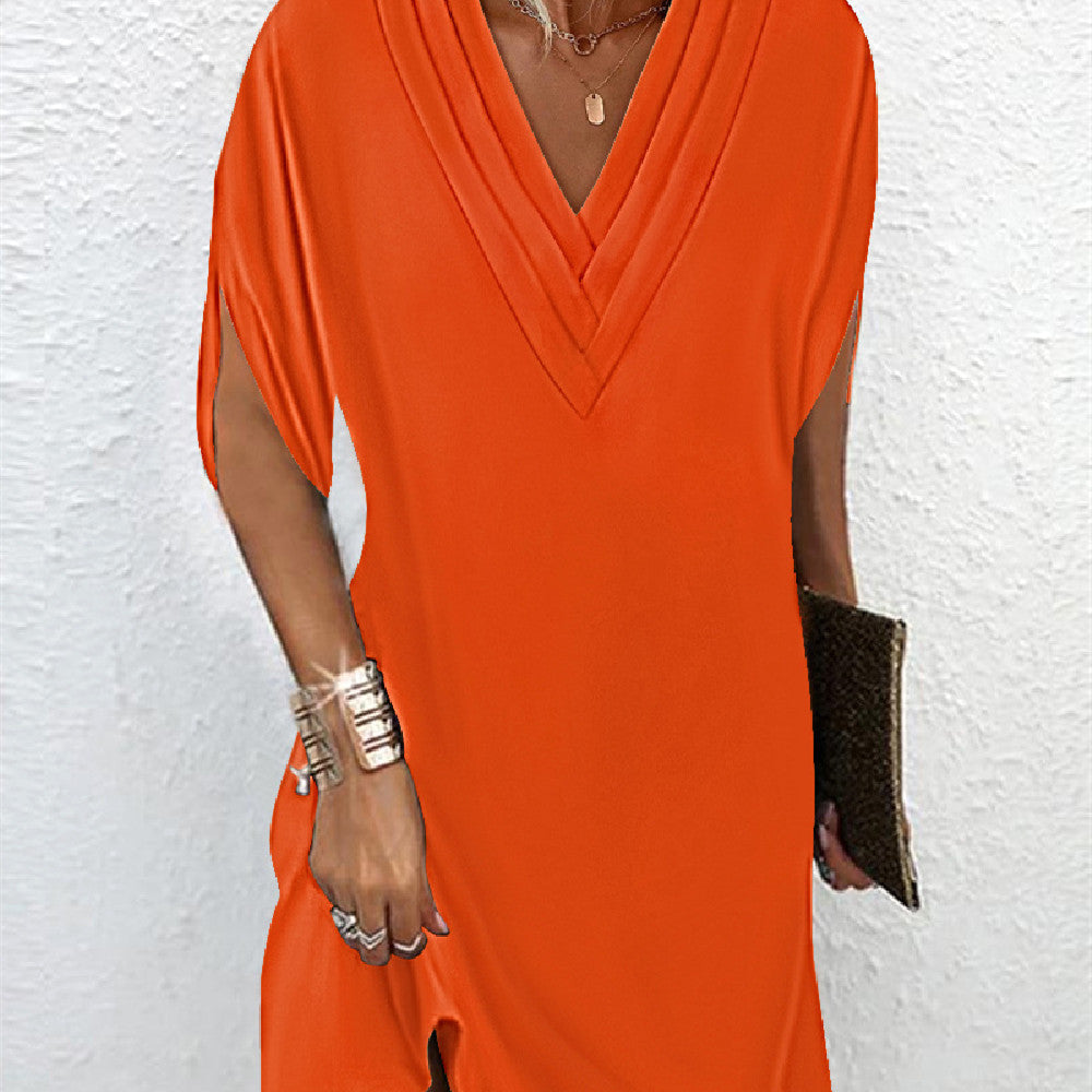 Jansen | Elegant Dress with Split Sleeves