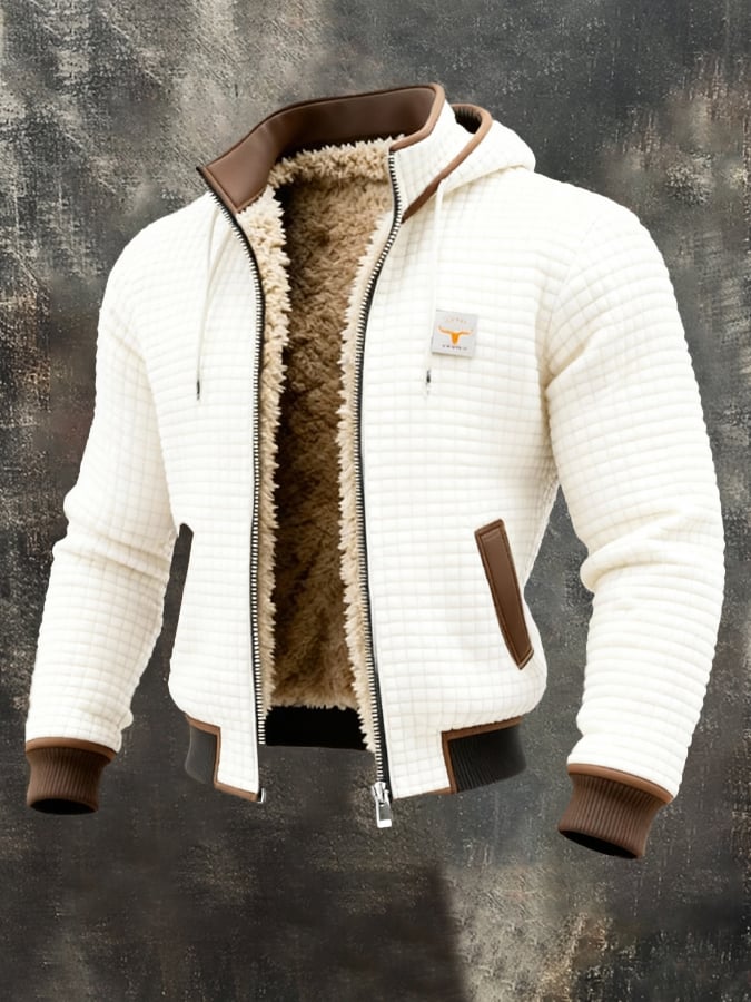 Men's Warm Lined Zip-Up Jacket – Classic Everyday Style