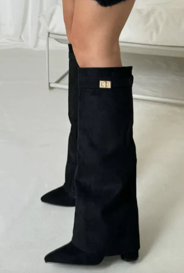 Women's High Heeled Over-the-Knee Boots – Statement Fall Style