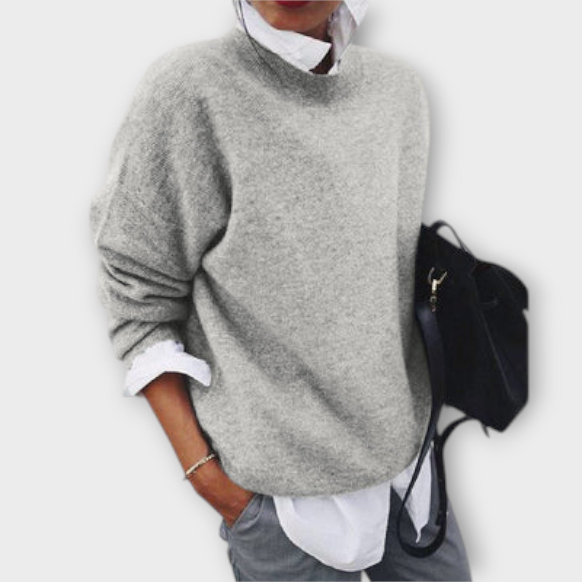 Women's Classic Knitted Jumper - Soft Everyday Style