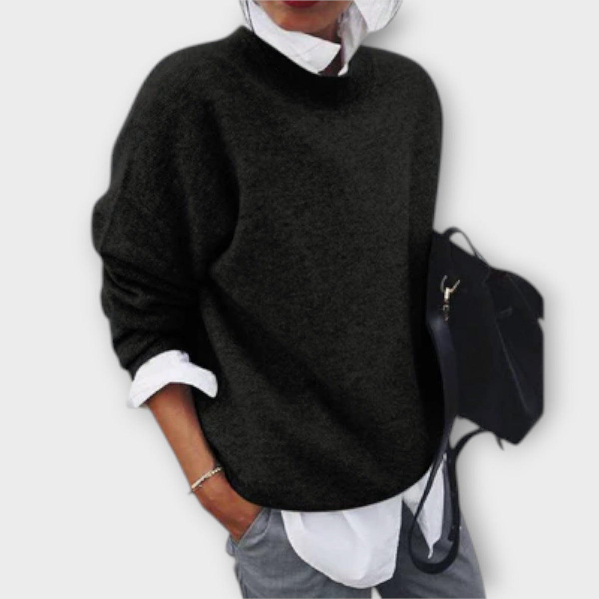 Women's Classic Knitted Jumper - Soft Everyday Style