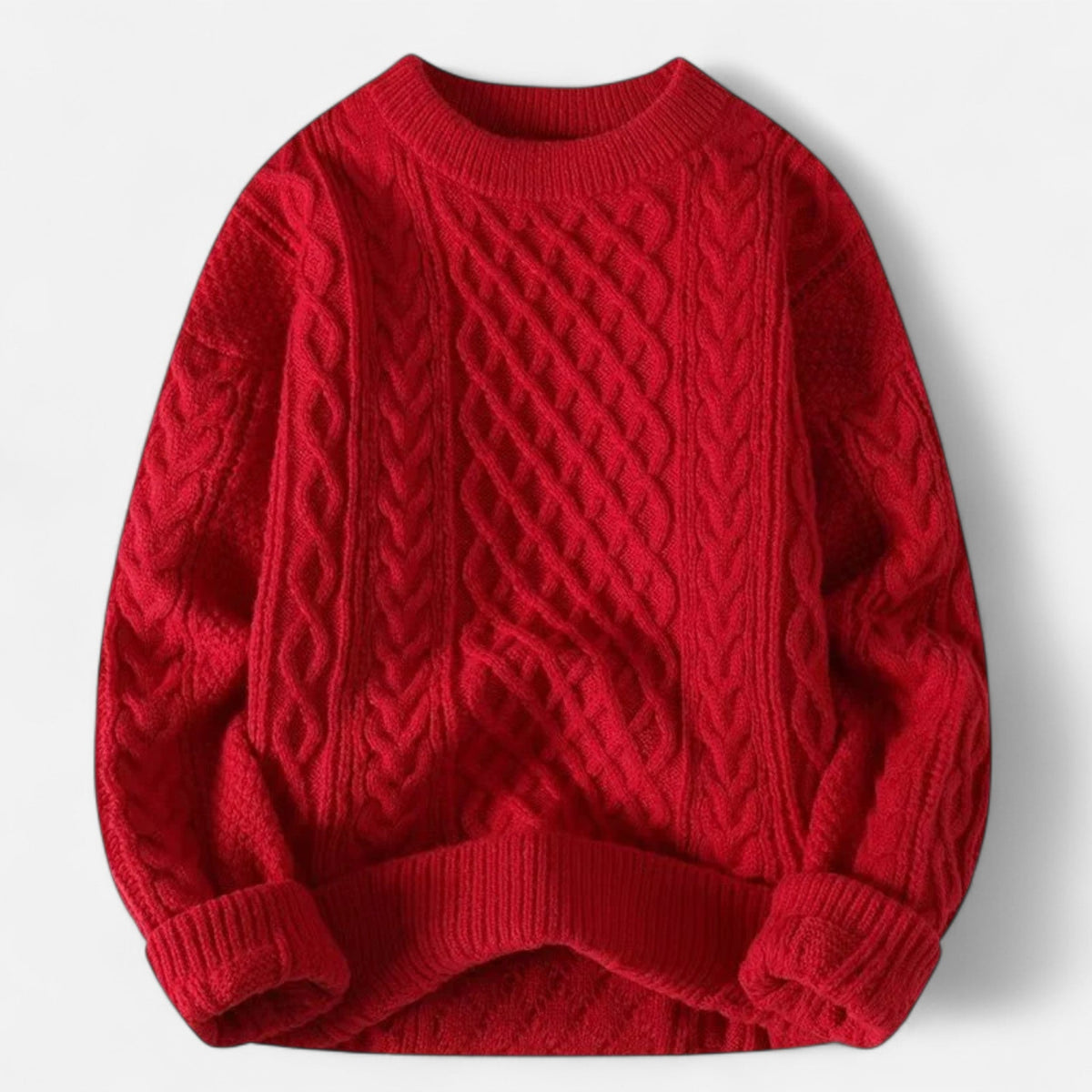 Men's Classic Wool Jumper – Timeless Crew Neck Knit