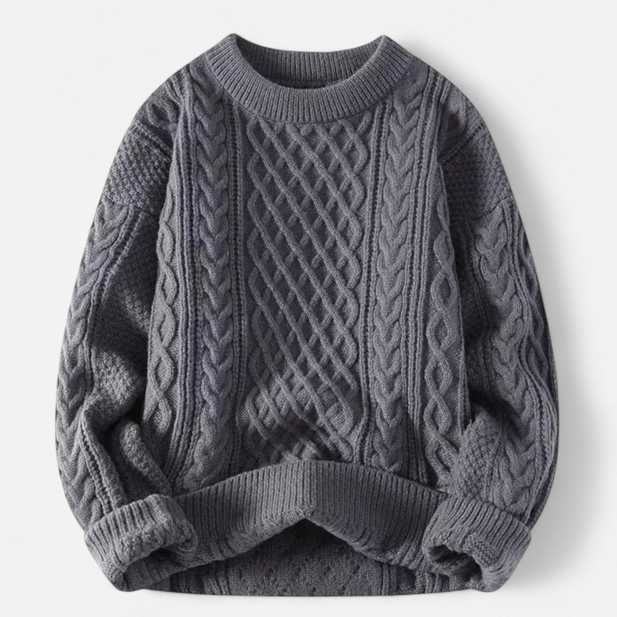 Men's Classic Wool Jumper – Timeless Crew Neck Knit