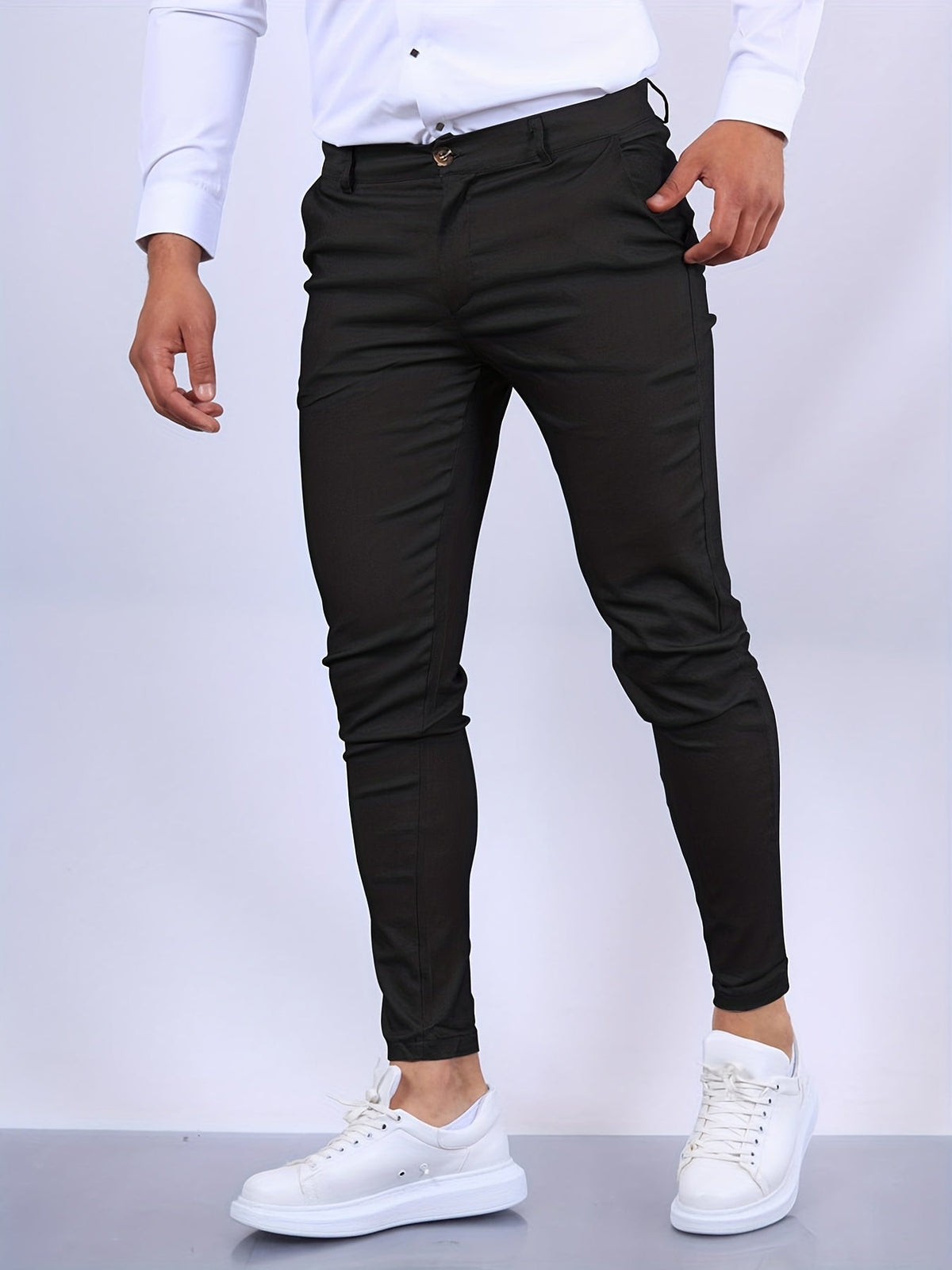 Men's Slim Fit Smart Trousers – Tailored Everyday Style
