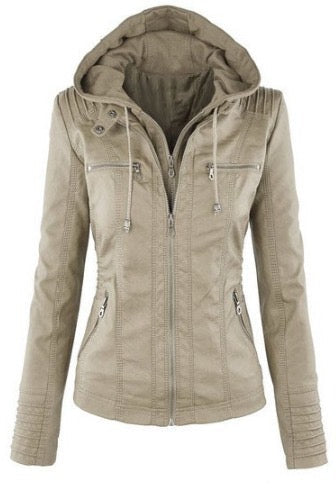 Women's Hooded Tailored Jacket – Warm Smart Casual Design