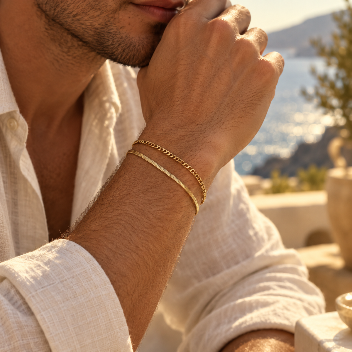 THIN CHAIN BRACELET PACK FOR MEN