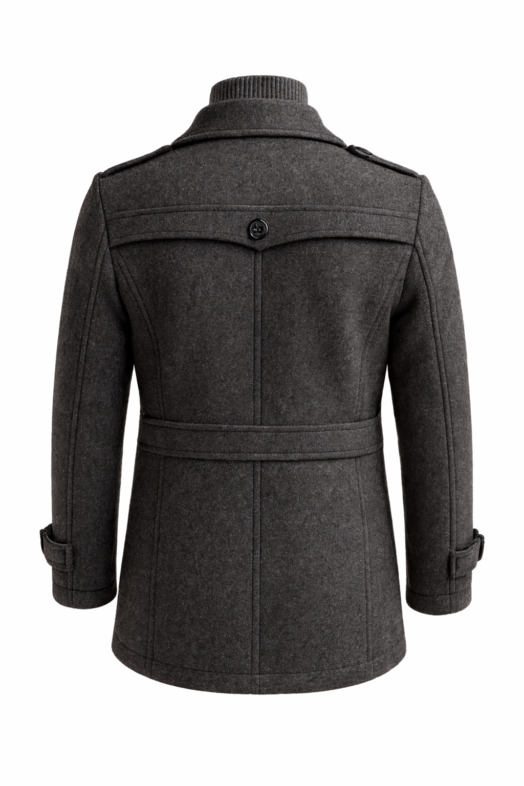 Men's Wool Blend Double-Breasted Overcoat – Long Tailored Winter Coat
