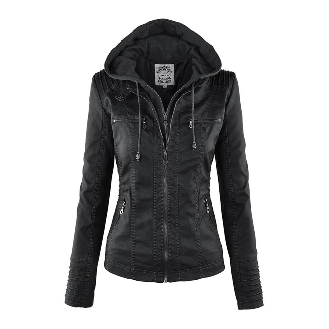 Women's Hooded Tailored Jacket – Warm Smart Casual Design