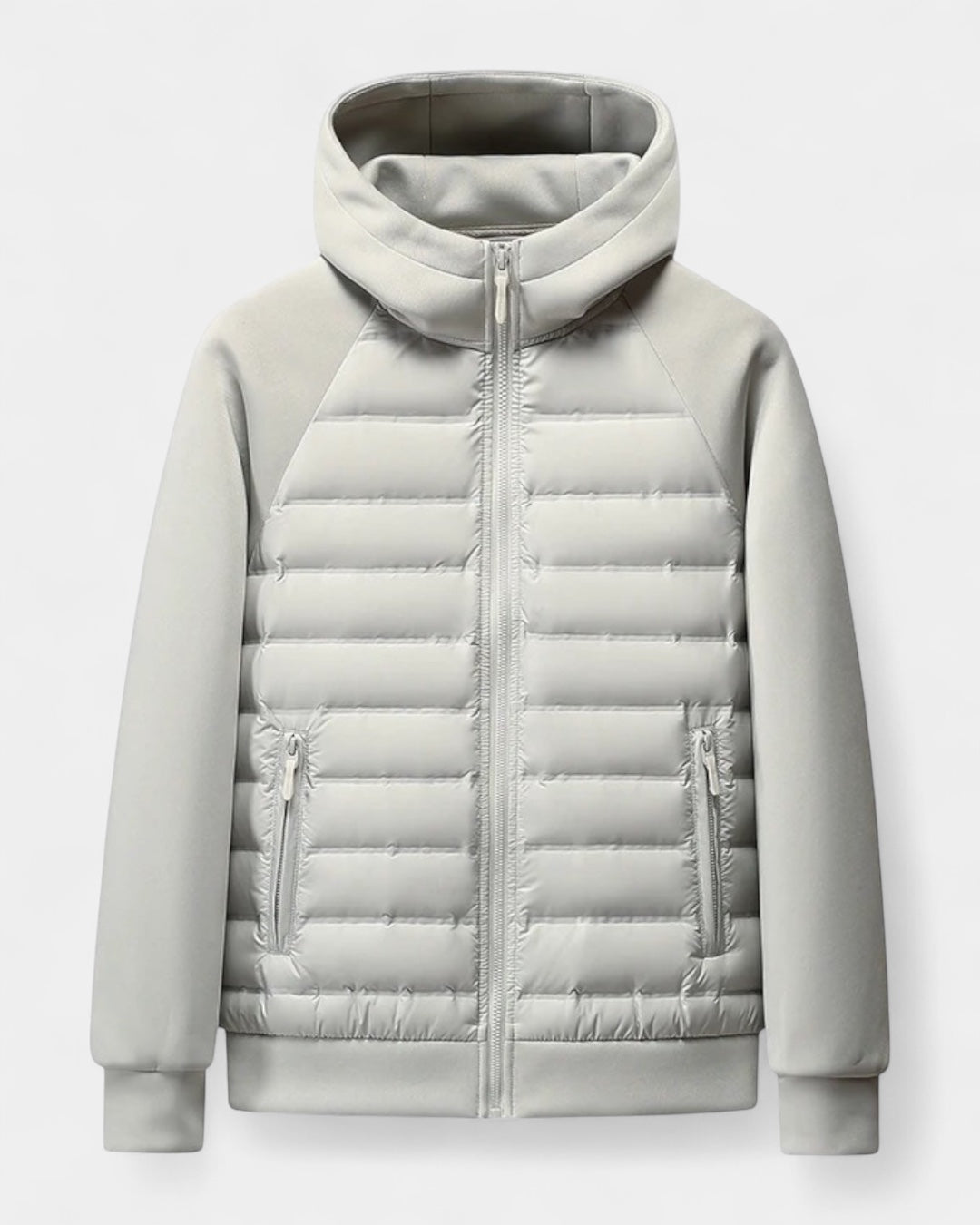 Men's Hooded Jacket | Hybrid Softshell Down Jacket