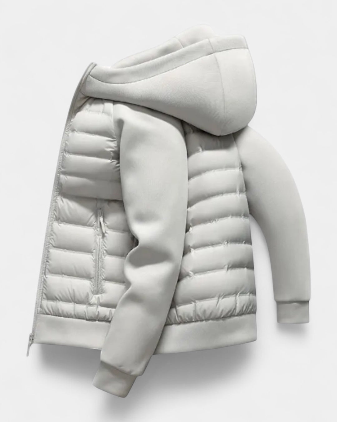Men's Hooded Jacket | Hybrid Softshell Down Jacket