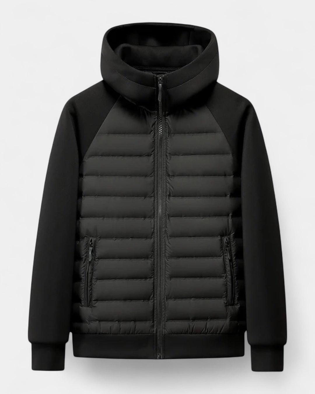 Men's Hooded Jacket | Hybrid Softshell Down Jacket
