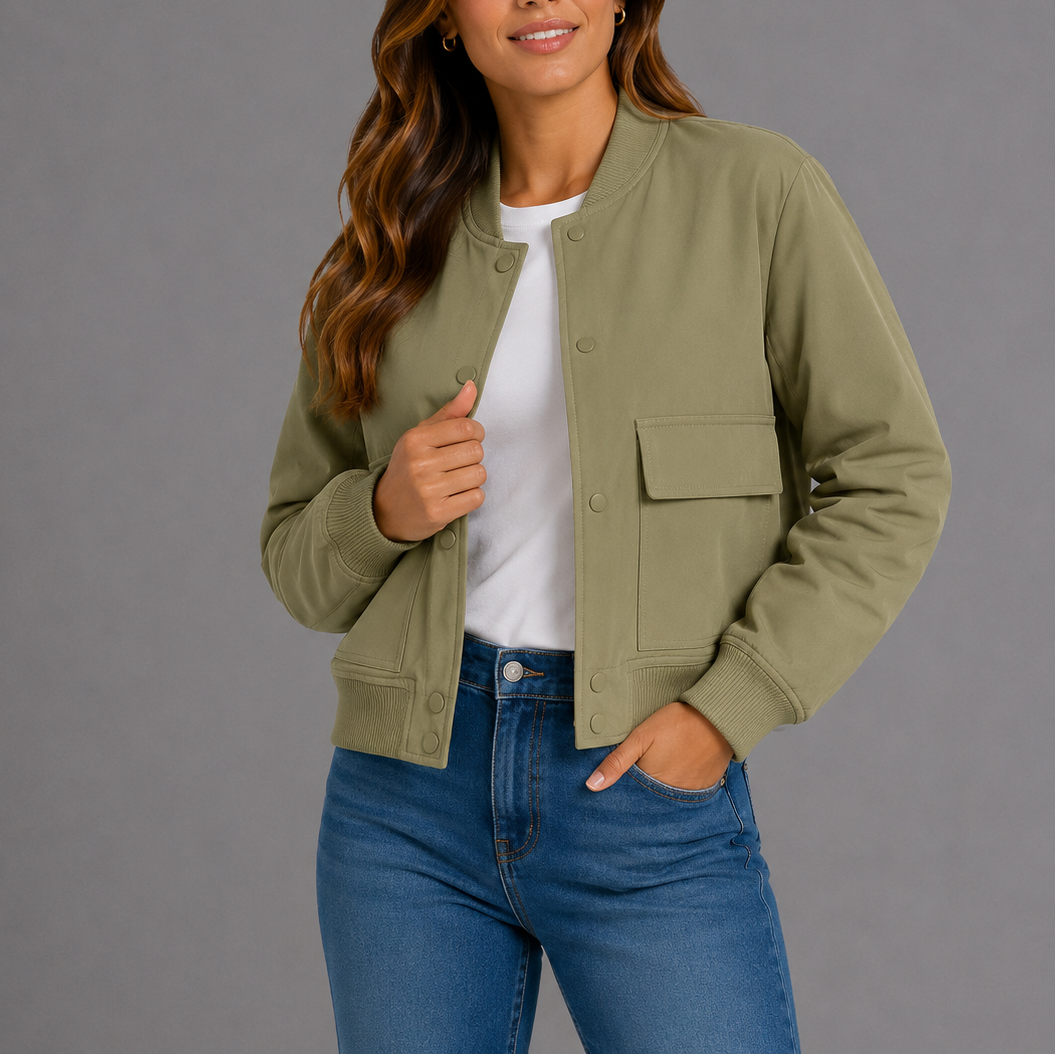 Casual Bomber Jacket Women – Lightweight Everyday Style