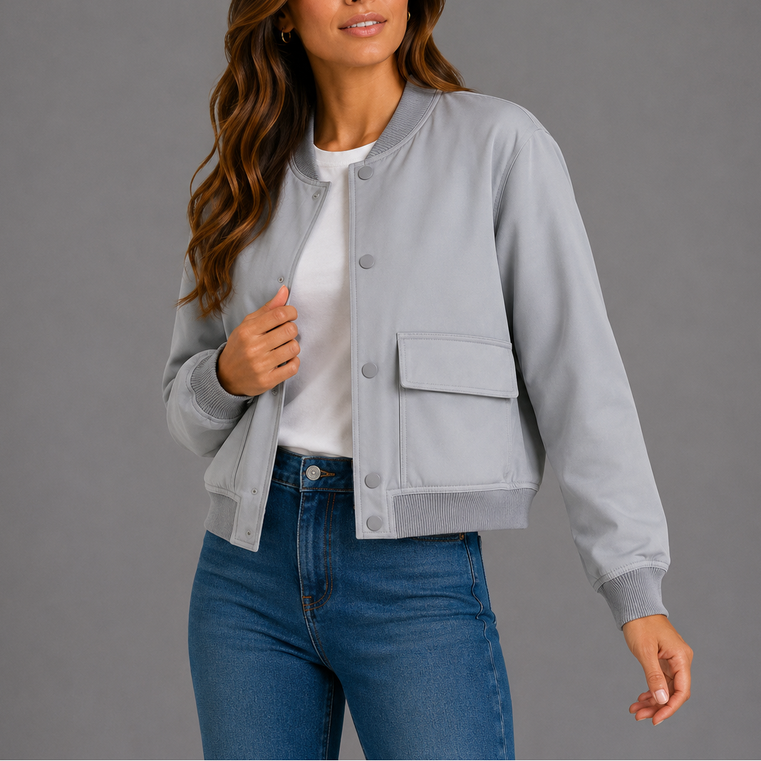 Casual Bomber Jacket Women – Lightweight Everyday Style