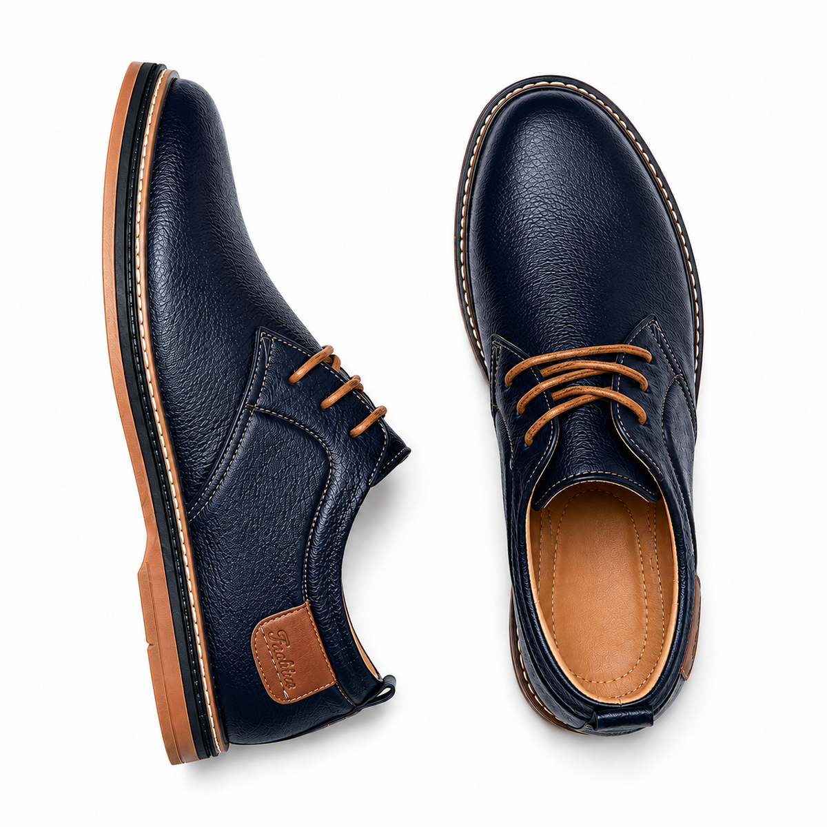 Men's Genuine Leather Shoes – Hand-Stitched Classic Design