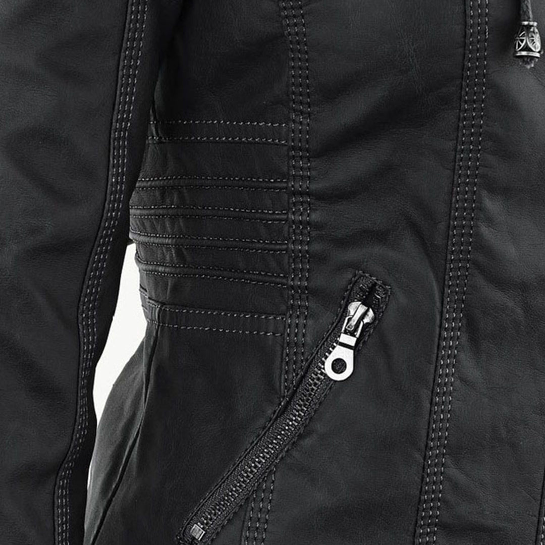Women's Hooded Tailored Jacket – Warm Smart Casual Design