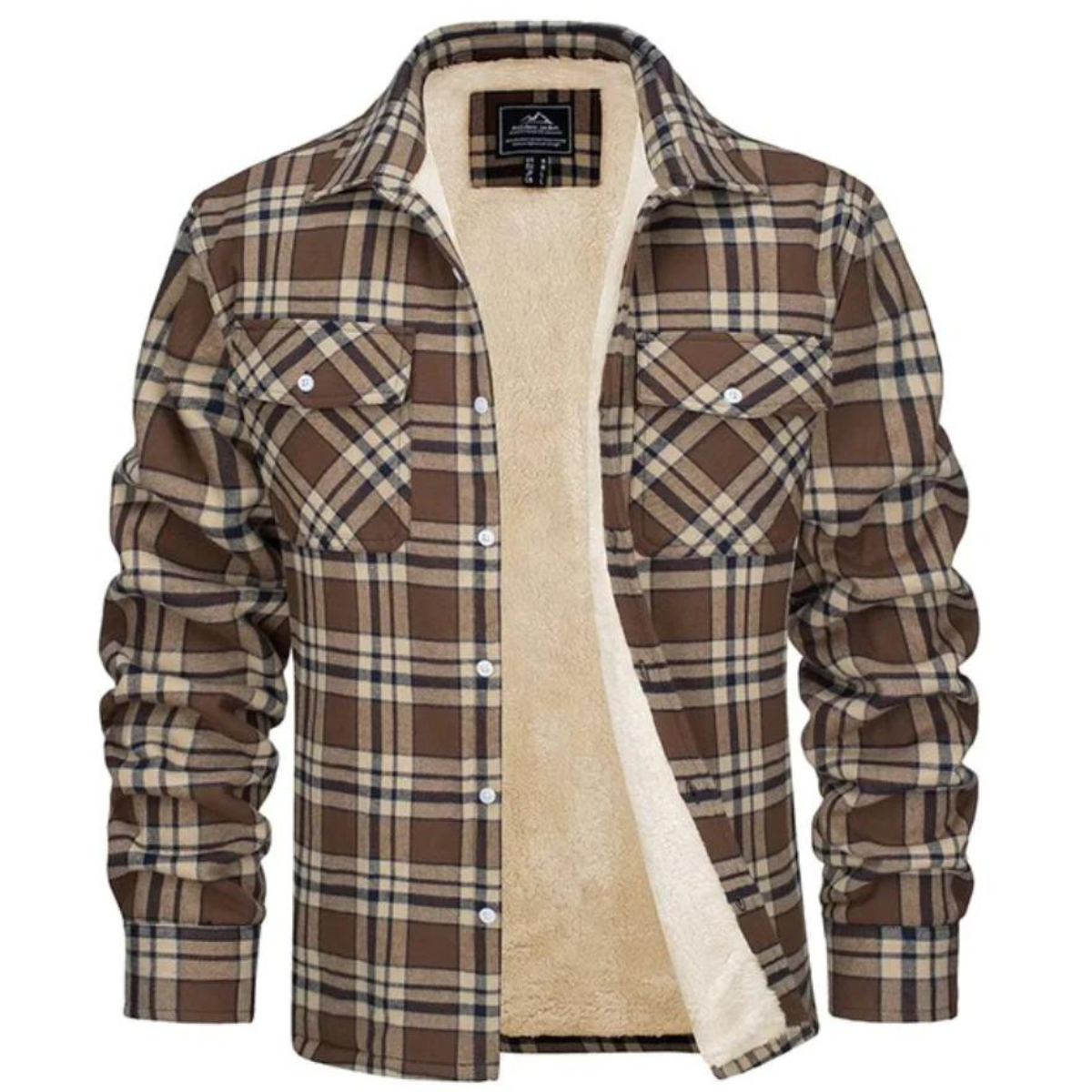 Men's Checked Fleece-Lined Gilet – Warm Casual Layer