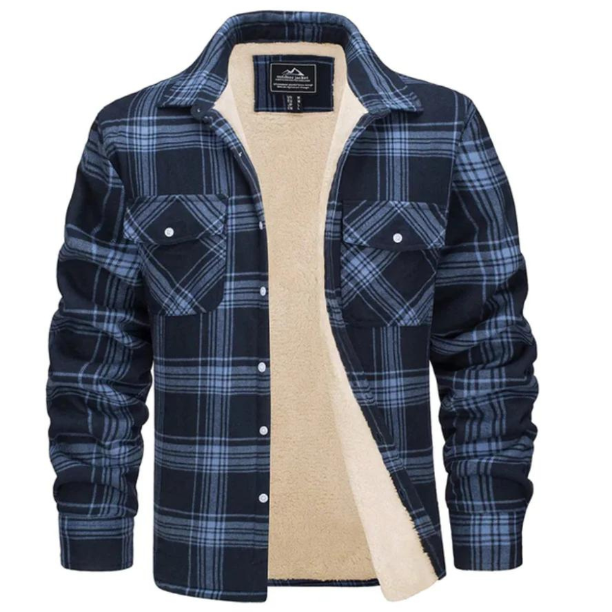 Men's Checked Fleece-Lined Gilet – Warm Casual Layer