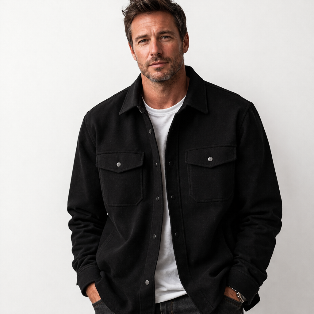 Men's Overshirt – Smart Casual Layering Design
