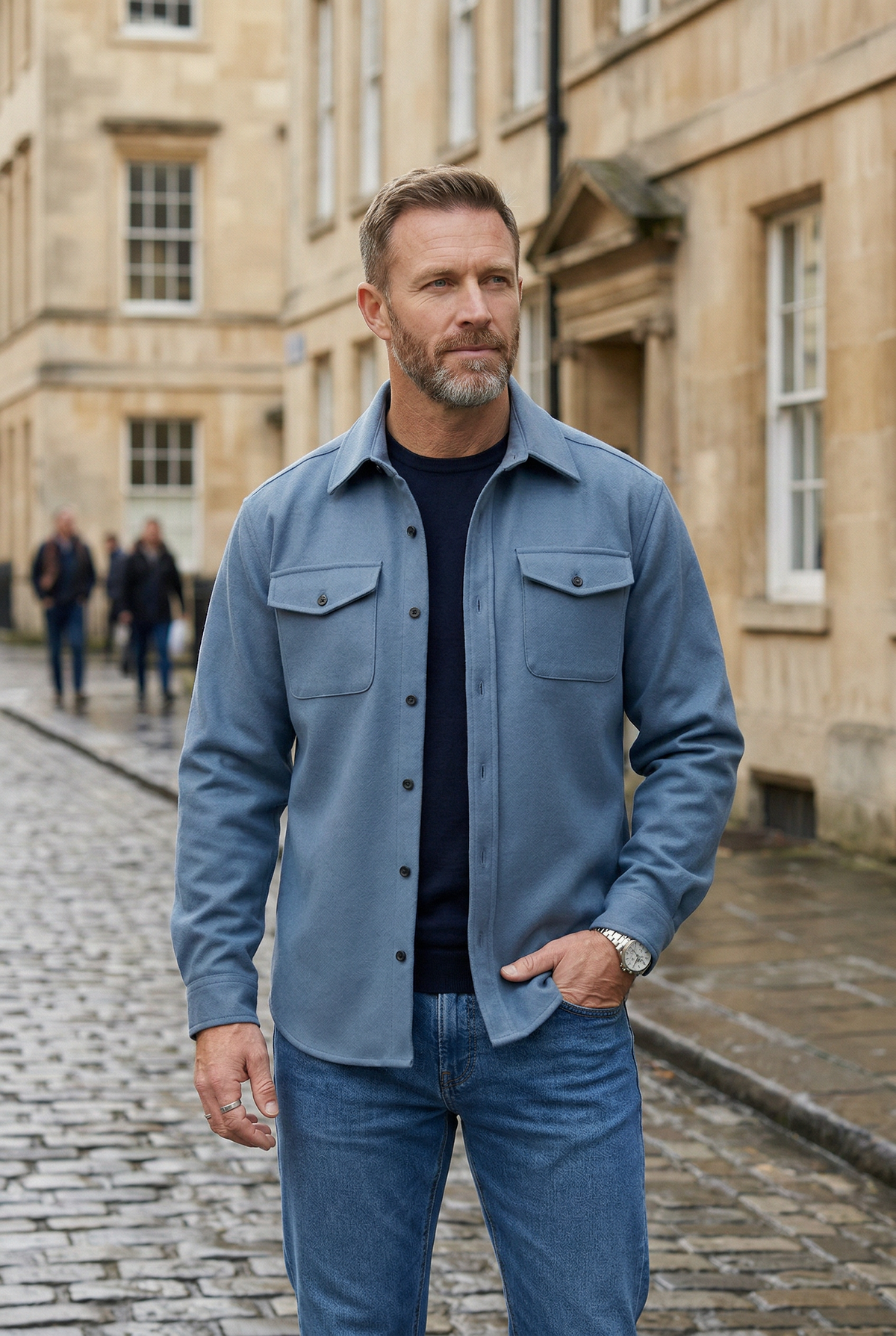 Men’s Jacket | Button Up Chest Pockets