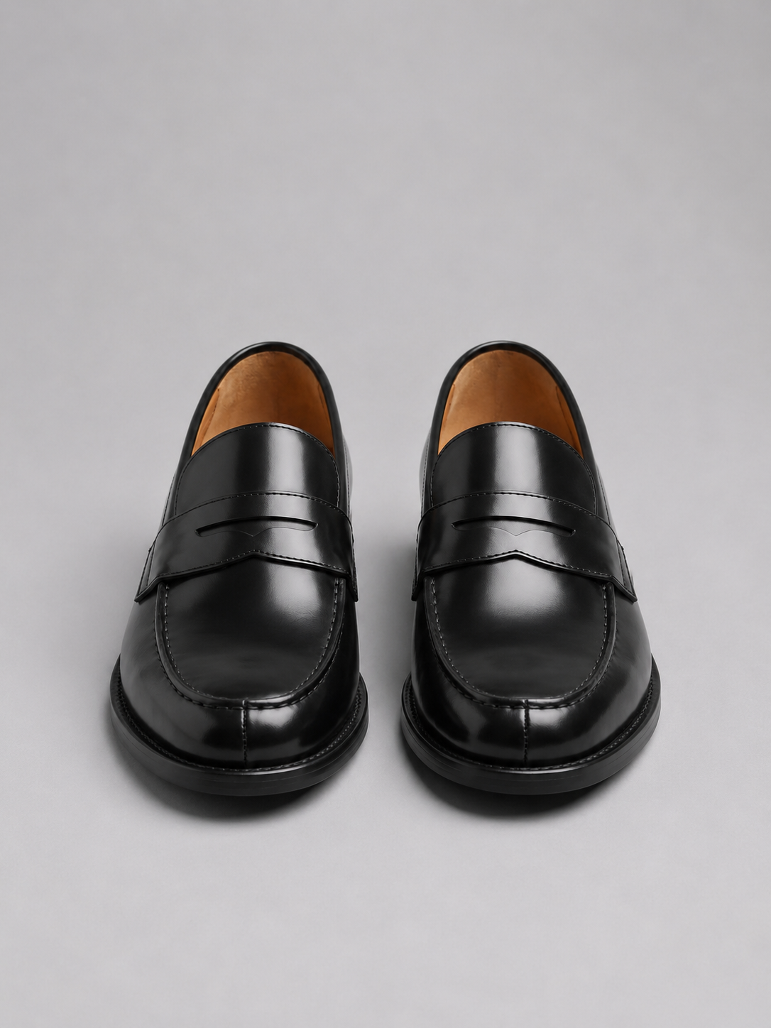 Men’s Leather Penny Loafers – Classic Formal Smart Casual Shoes