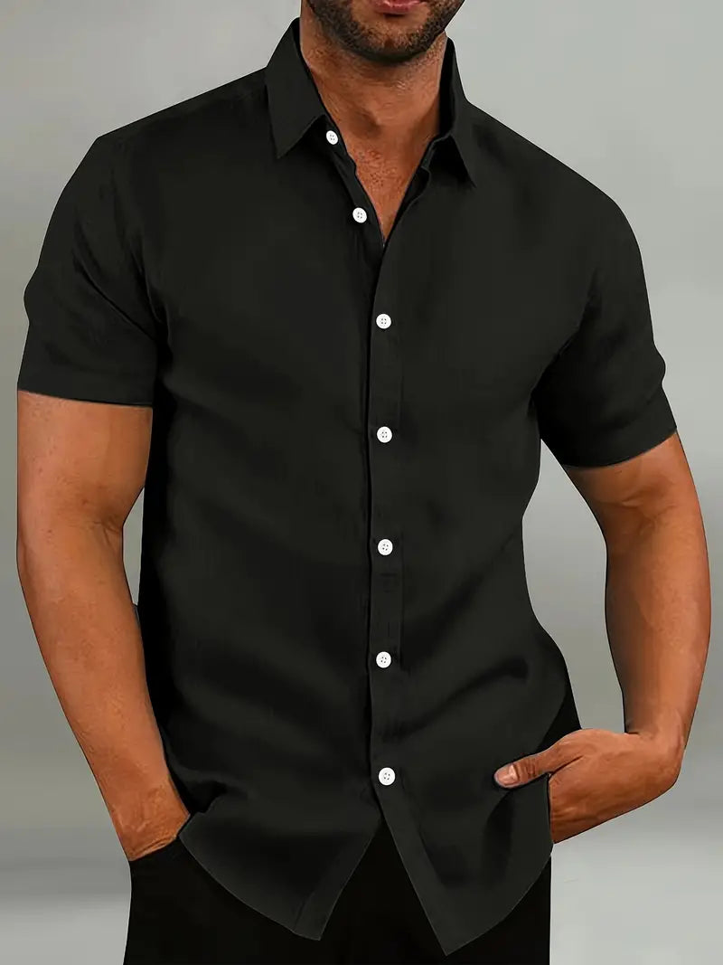 Men's Classic Collar Shirt, Short Sleeve