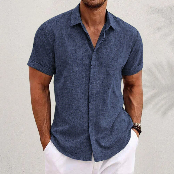 Men's Short Sleeve Summer Shirt, Regular Fit