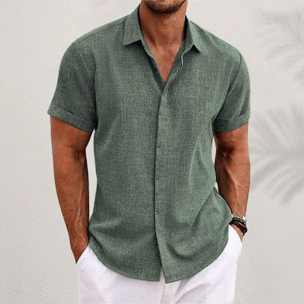 Men's Short Sleeve Summer Shirt, Regular Fit
