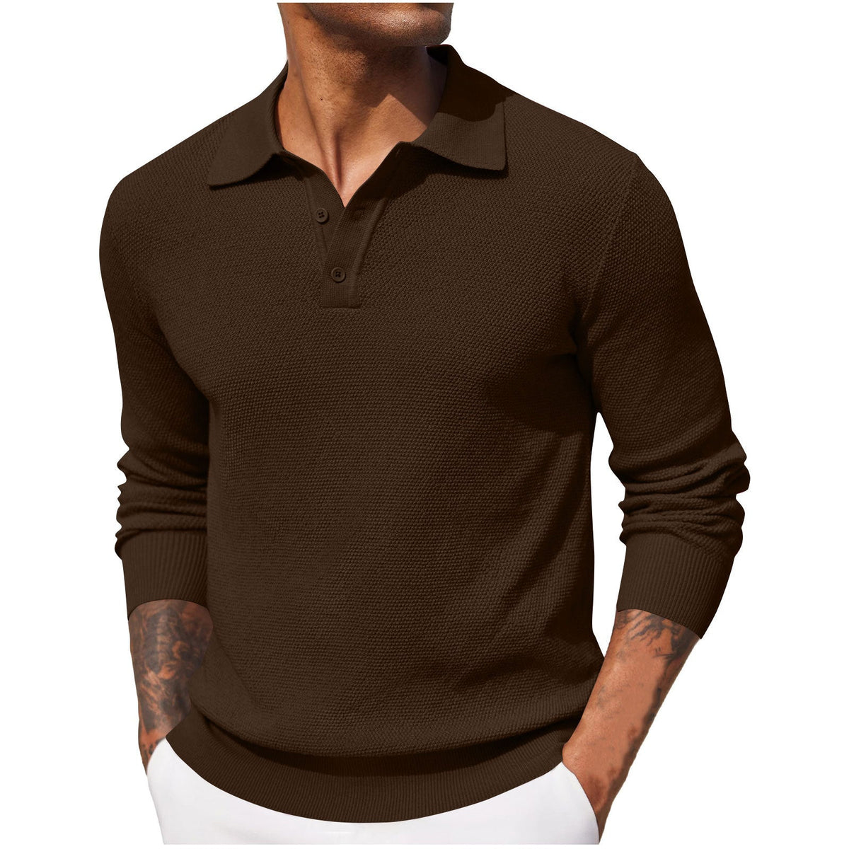 Men's Breathable Polo Shirt – Smart Casual Design
