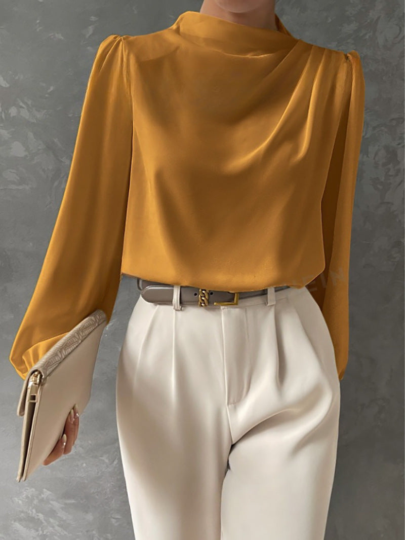 Zélie | Women’s High Neck Long Sleeve Blouse