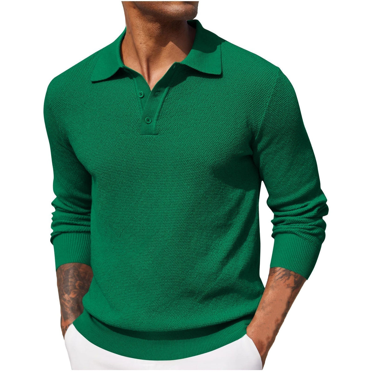 Men's Breathable Polo Shirt – Smart Casual Design
