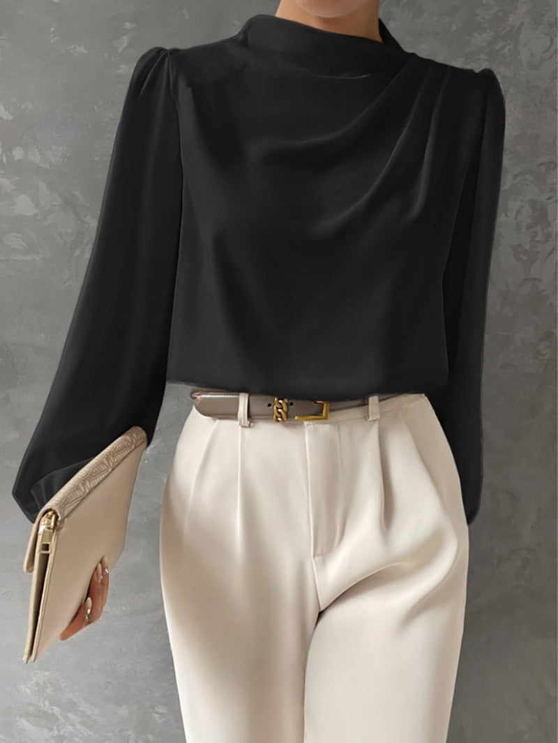 Zélie | Women’s High Neck Long Sleeve Blouse
