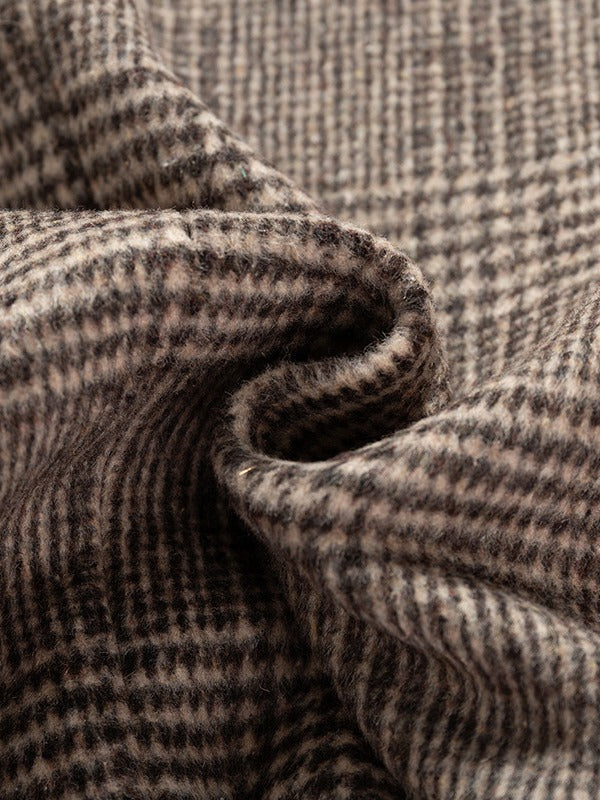 Men's Wool Blend Overcoat – Long Single-Breasted Design