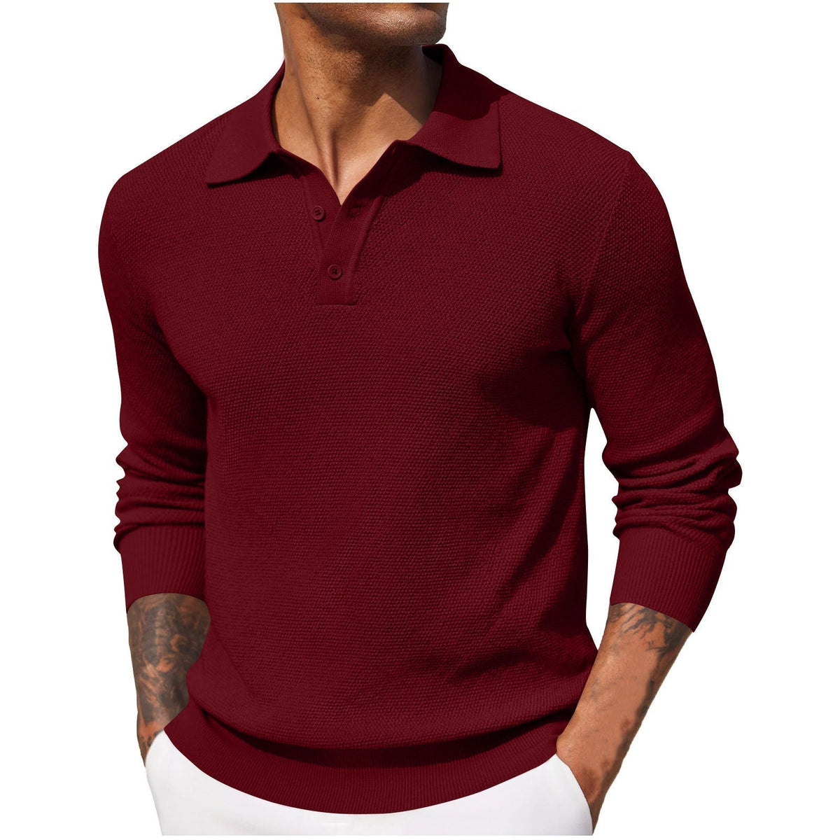 Men's Breathable Polo Shirt – Smart Casual Design