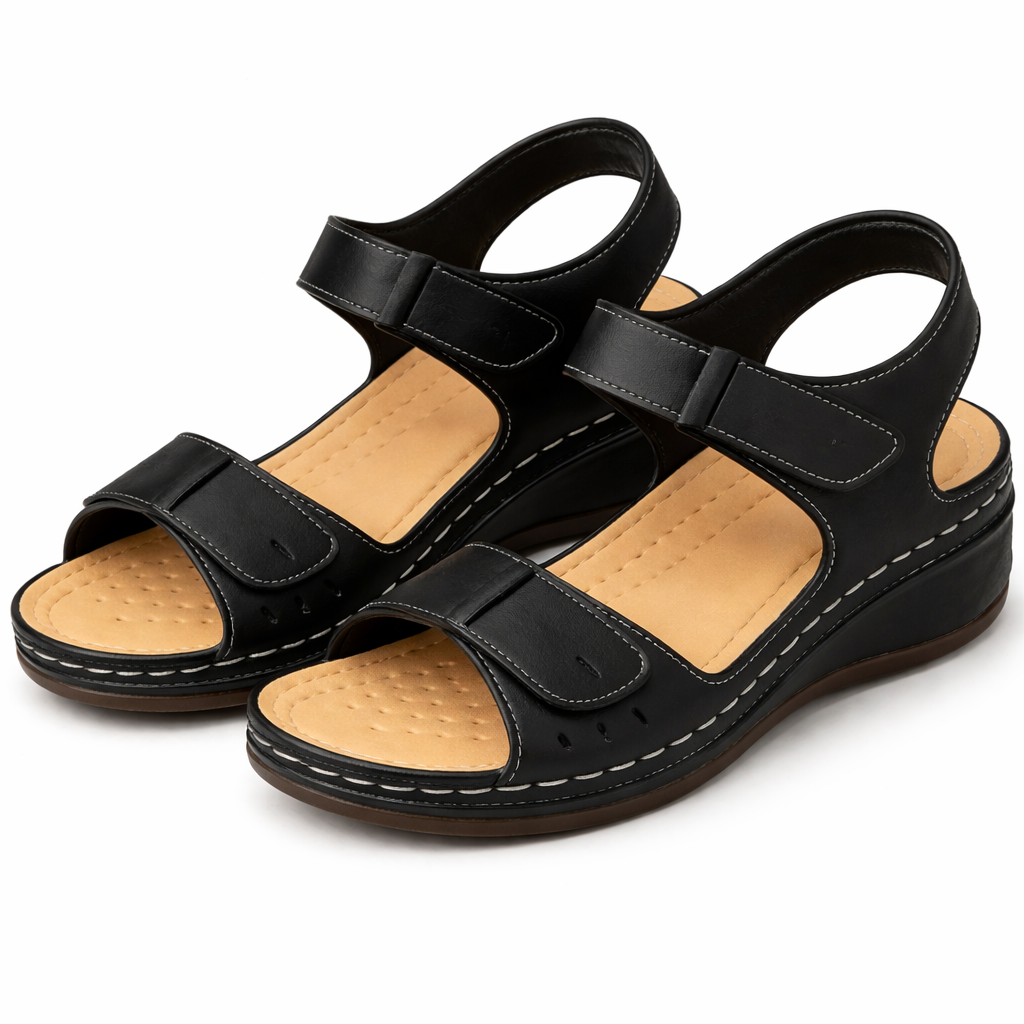 Women’s Orthopedic Walking Sandals – Wedge Heel Comfort Fit