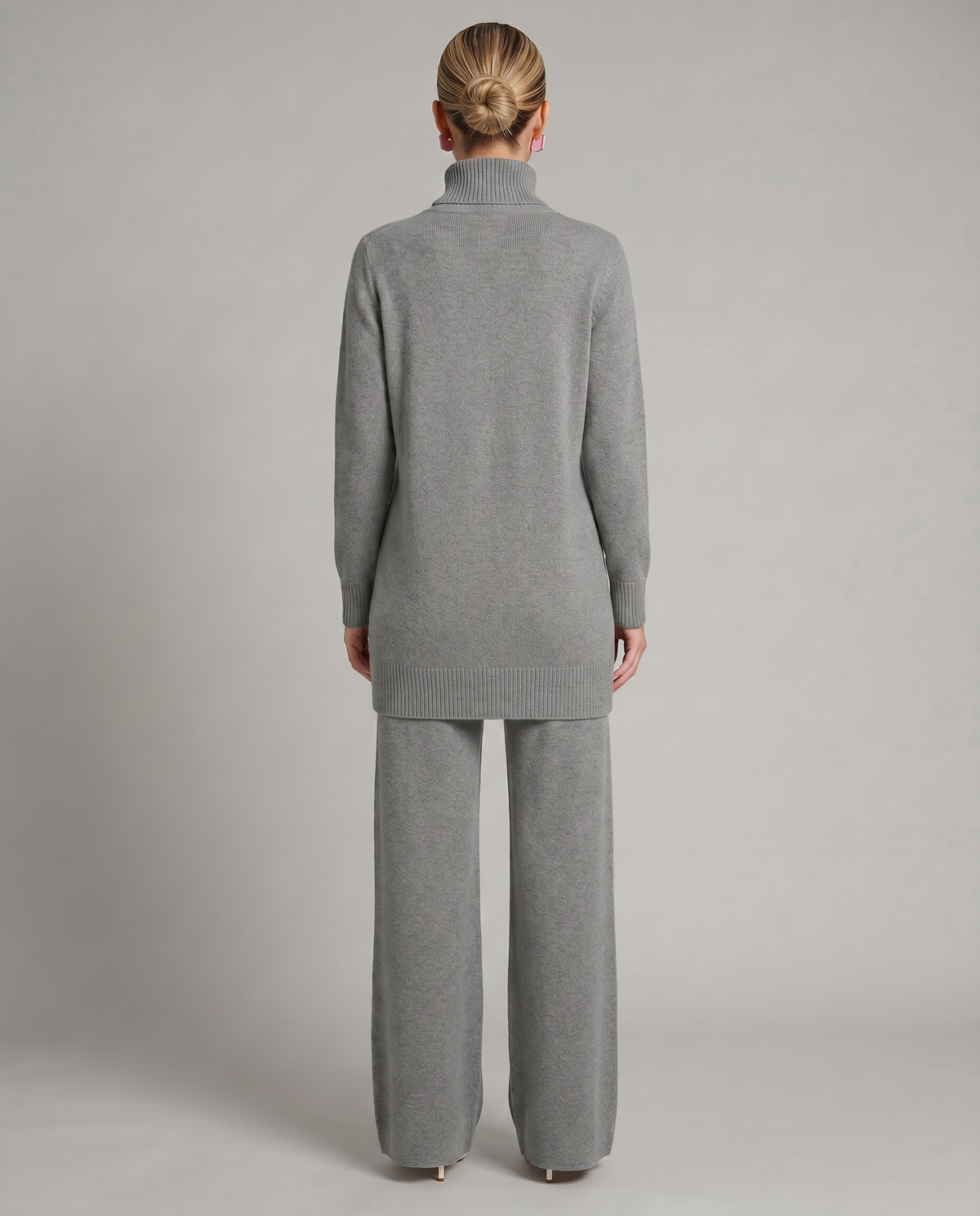 Women's Knit Two-Piece Set Turtleneck