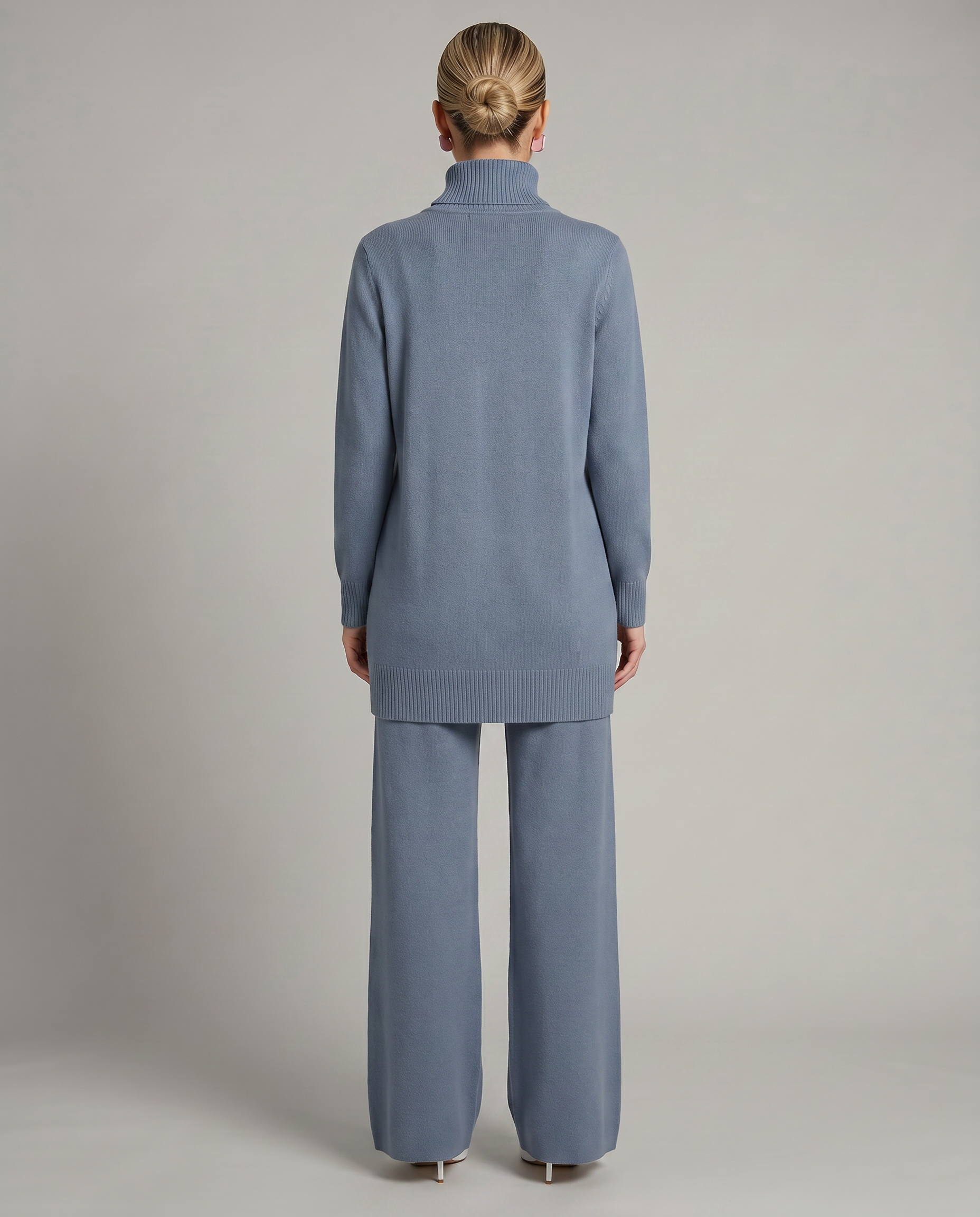 Women's Knit Two-Piece Set Turtleneck