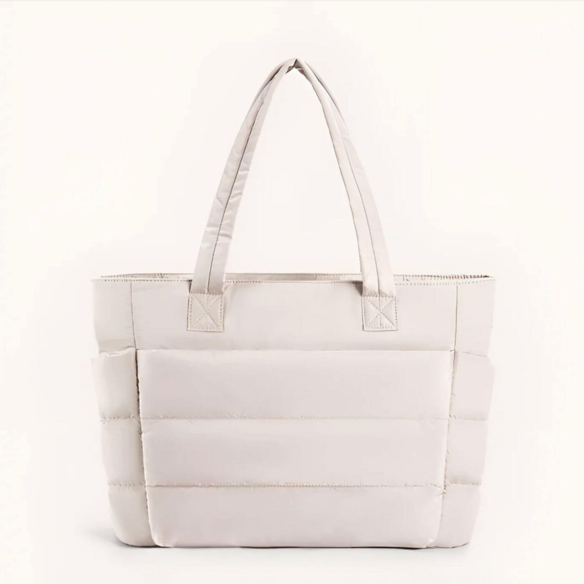Women's Quilted Puffer Tote Bag – Large Lightweight Carryall