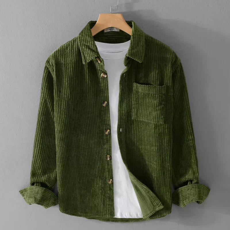 Men's Corduroy Long-Sleeve Shirt - Regular Fit