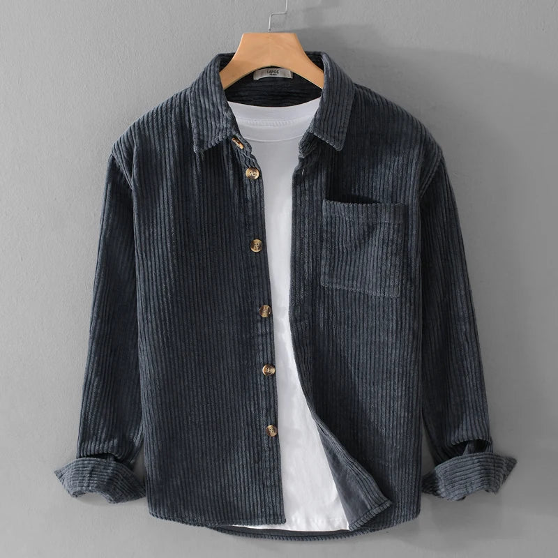 Men's Corduroy Long-Sleeve Shirt - Regular Fit