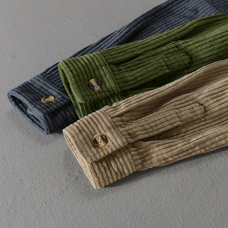 Men's Corduroy Long-Sleeve Shirt - Regular Fit