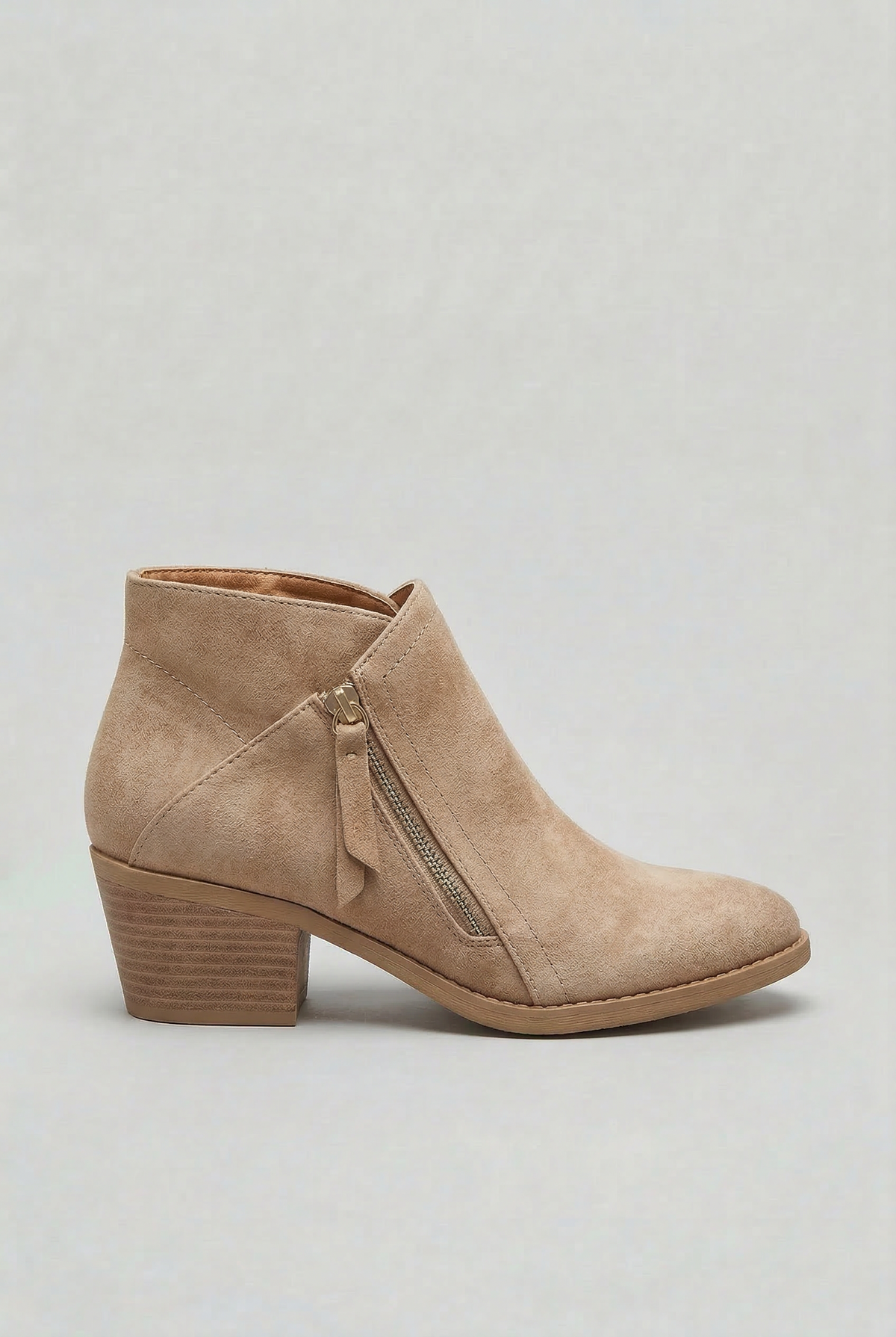 Women’s Ankle Boots | Block Heel with Side Zip