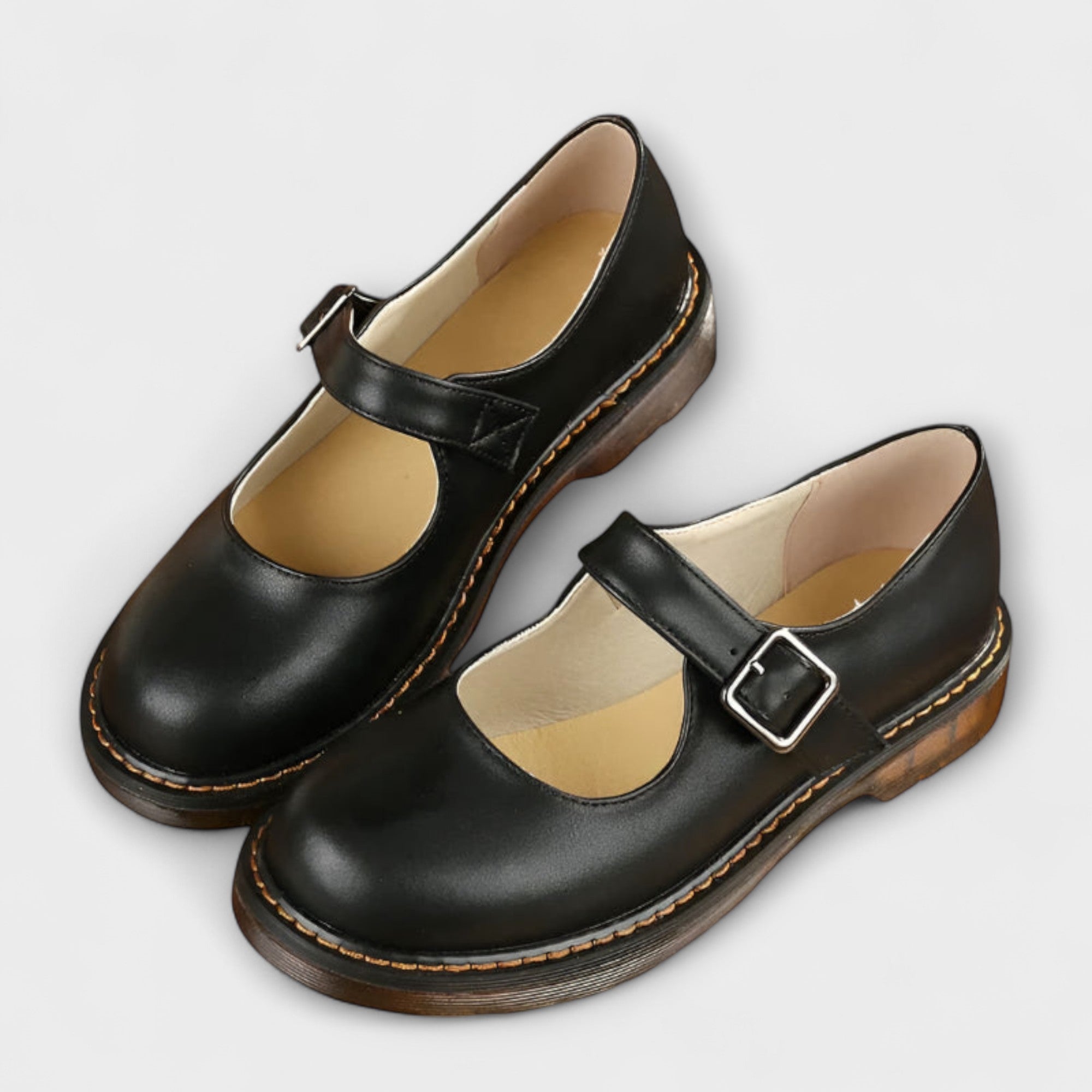 Women's Mary Jane Shoes with Buckle Strap