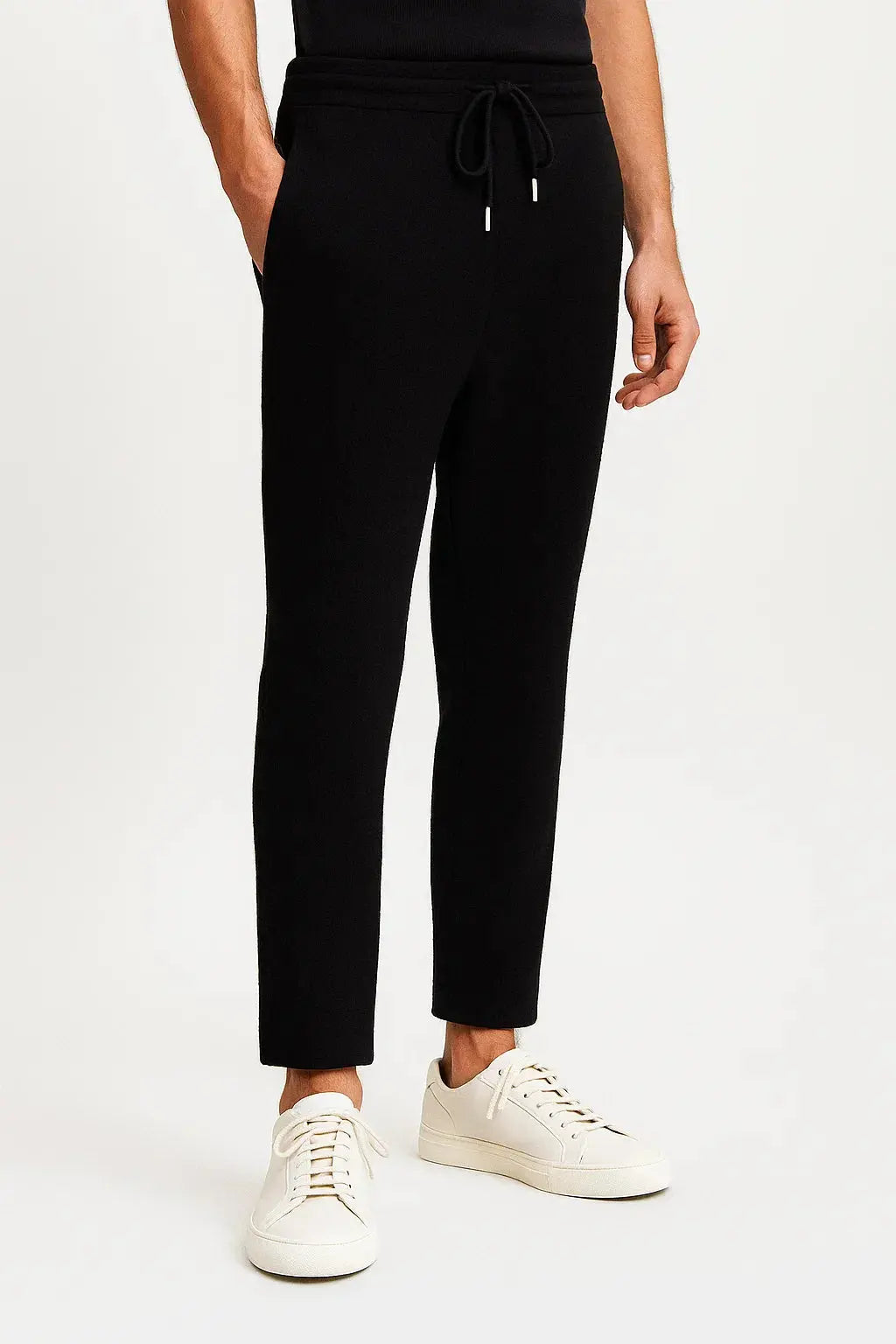 Men's Pants Merino High Waist Thick Casual Warm