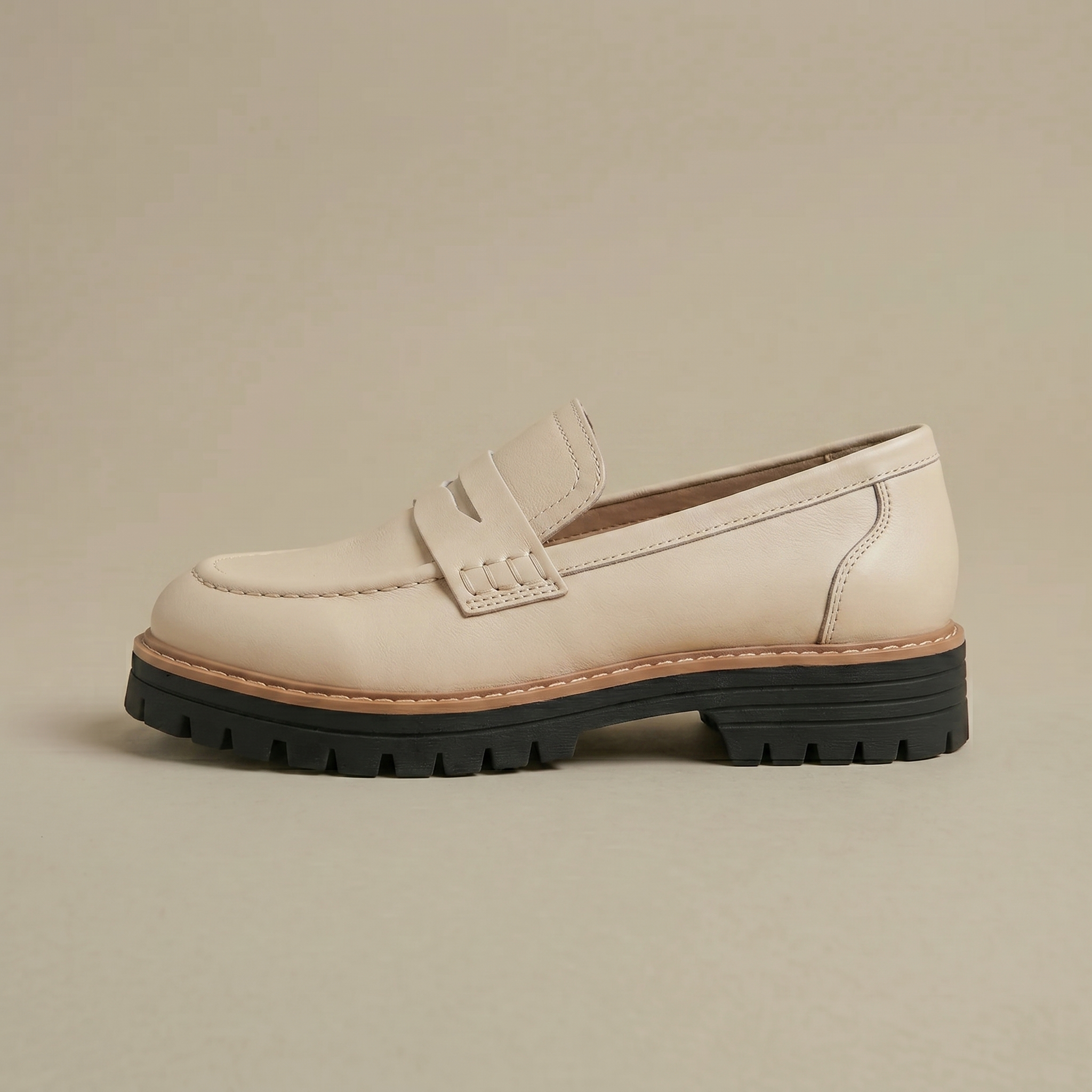 Women's Chunky Loafers, Slip-On Comfort