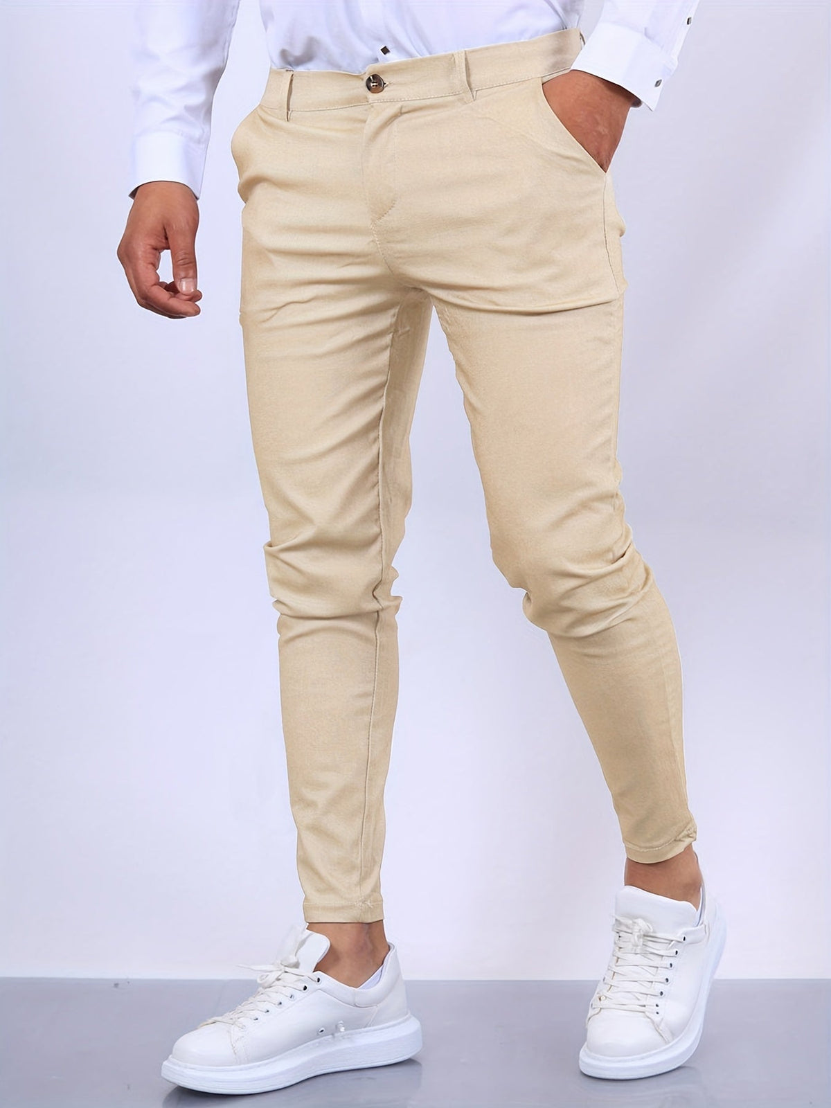 Men's Slim Fit Smart Trousers – Tailored Everyday Style