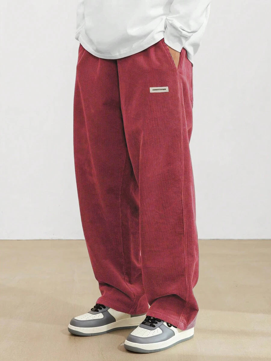 Men's Corduroy Pants | Loose-Fit & Straight Leg | Casual & Comfortable | Timeless Style